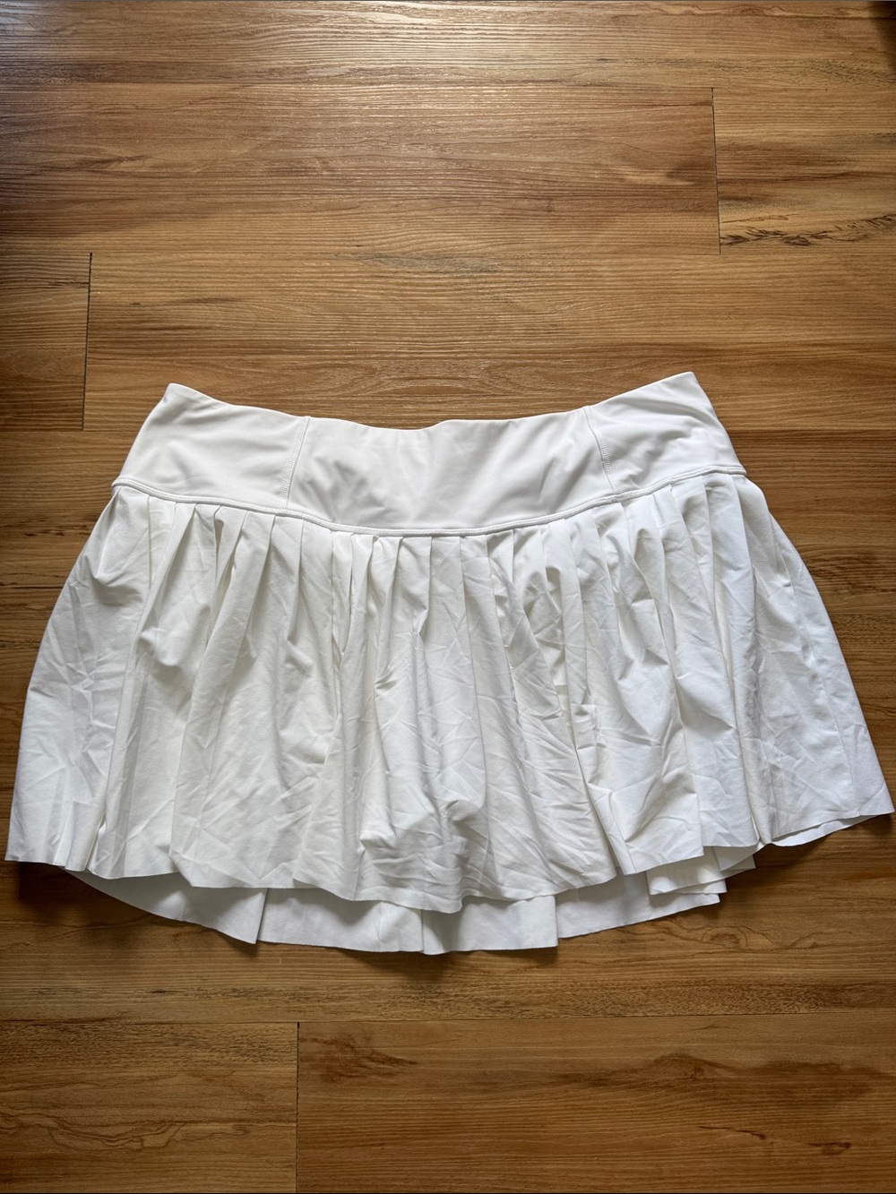 Athleta White Pleated Tennis Skirt